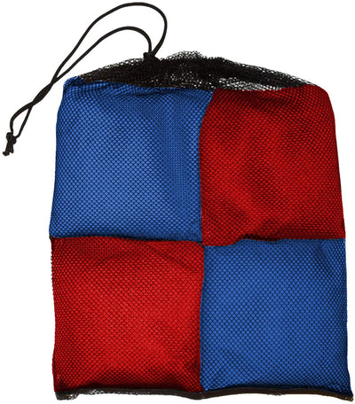 Weather Resistant Cornhole Bean Bags Set of 8 - Duck Cloth - Regulation Size & Weight - Red and Blue