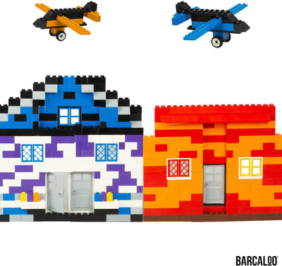 Barcaloo 200 Piece Window, Door, and Roof Set - Building Brick Compatible Play Kit