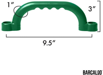 Playground Safety Handles - Green Grab Handle Bars for Jungle Gym