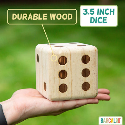 Giant Wooden Lawn Dice for Playing Outdoor Yard Games