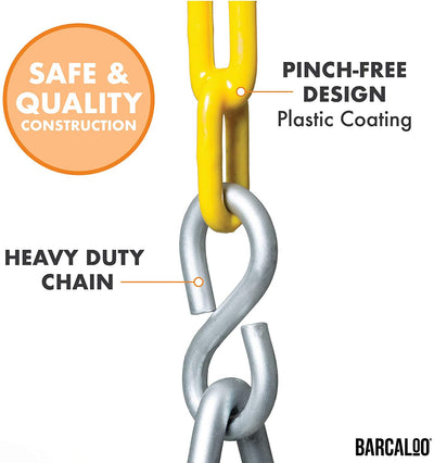 Heavy Duty High Back Toddler Bucket Swing - 250 lb Weight Capacity, Fully Assembled, Safety Coated Swing Chain Easy Setup