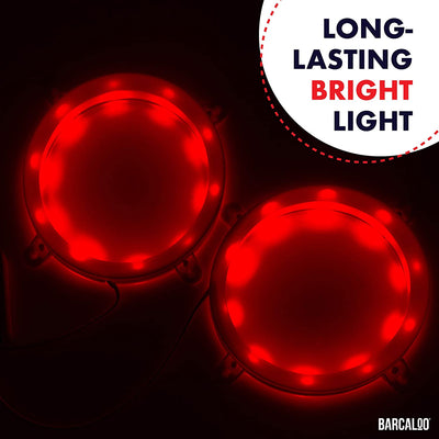 Barcaloo Cornhole Board Lights - Red LED Corn Hole Lighting Kit for Playing at Night