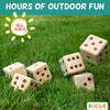 Giant Wooden Lawn Dice for Playing Outdoor Yard Games