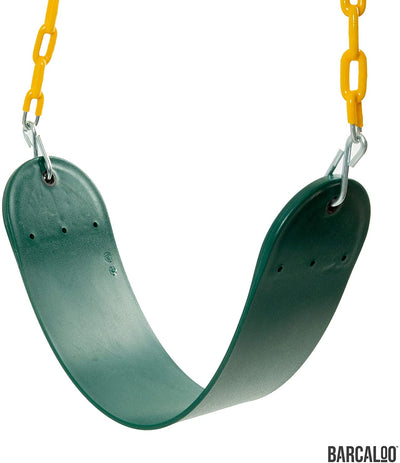 Barcaloo Playground Swing with Plastic Coated Chain 2 Pack - Set of Outdoor Swings for Jungle Gym