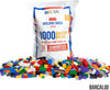 1000 Piece Building Bricks Set- 10 Classic Colors Guaranteed Tight Fit, Compatible with All Major Brands