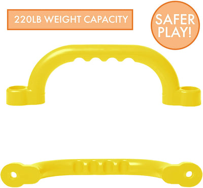 Playground Safety Handles - Yellow Grab Handle Bars for Jungle Gym