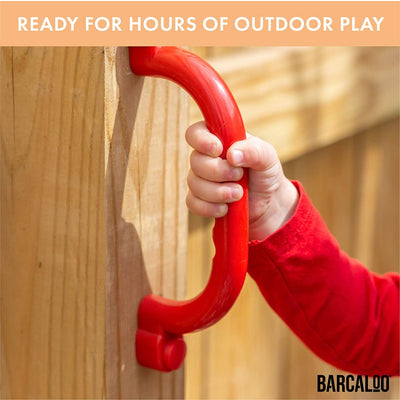 Barcaloo Playground Safety Handles ¬¨¬®‚àö¬± Red Grab Handle Bars for Jungle Gym